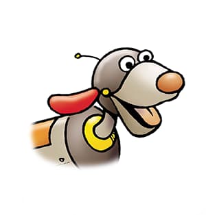 Rusty the robot dog